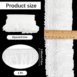 10Yards Satin Elastic Pleated Lace Trim&nbsp;OCOR-CY0001-28A