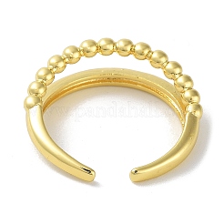 Brass Open Cuff Rings for Women&nbsp;RJEW-E292-23G