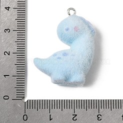 Flocking Opaque Resin Pendants&nbsp;RESI-G123-01V