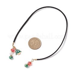 5Pcs 5 Styles Christmas Theme Faux Suede Cord Bookmarks&nbsp;AJEW-TA00043