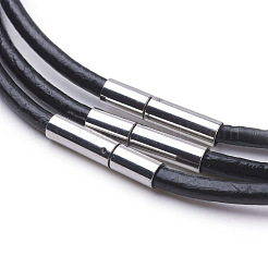 Cowhide Leather Cord Necklace Making&nbsp;MAK-G003-06B