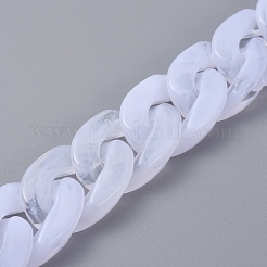 Handmade Acrylic Curb Chains/Twisted Chains&nbsp;AJEW-JB00530