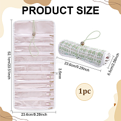 Polyester Jewelry Rolls for Rings Earrings Necklaces&nbsp;AJEW-WH0410-354B