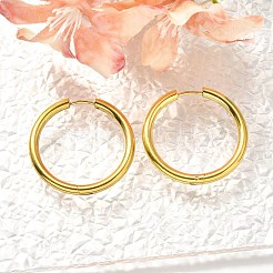 304 Stainless Steel Hoop Earrings for Women&nbsp;EJEW-M068-15D-G