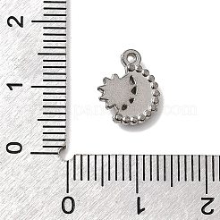 304 Stainless Steel Pave Rhinestone Charms&nbsp;STAS-G369-13P
