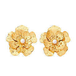 Alloy & Imitation Pearl Stud Earrings for Women&nbsp;WG3D3B2-01