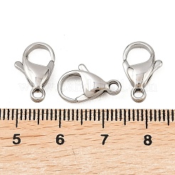 Tarnish Resistant 316 Surgical Stainless Steel Lobster Claw Clasps&nbsp;STAS-316-FL15A