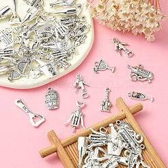 100pcs 10 Style Tibetan Style Alloy Pendants&nbsp;TIBEP-CJ0001-27