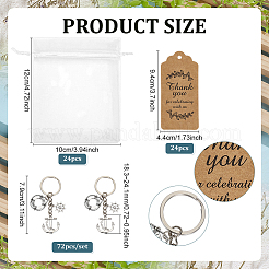 72Pcs Alloy Keychins&nbsp;KEYC-PH01601