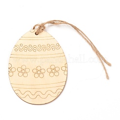 DIY Egg Shape Handmade Hollow Out Graffiti Wood&nbsp;WOOD-G007-02H