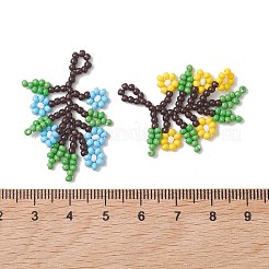 Glass Seed Beaded Pendants&nbsp;PALLOY-MZ01274