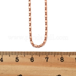 Brass Link Chain Necklaces for Women&nbsp;NJEW-D302-17RG