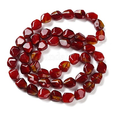 Handmade Gold Sand Lampwork Beads Strands&nbsp;LAMP-U001-01D-1