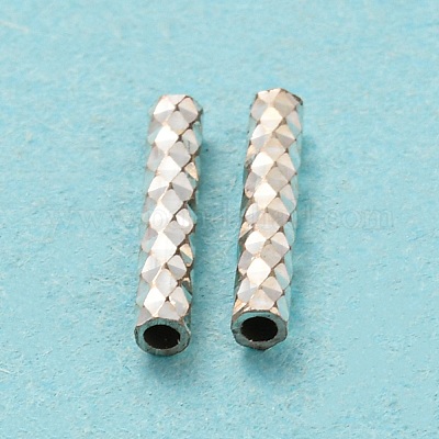 925 Sterling Silver Tube Beads&nbsp;STER-Q191-02S-1