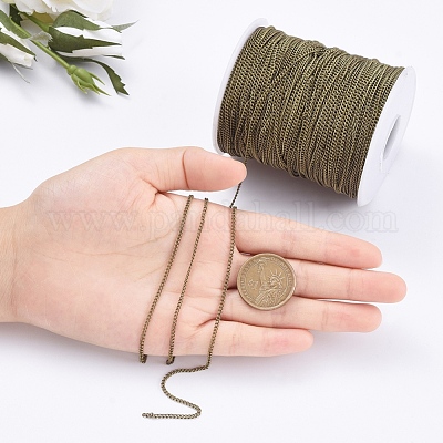 Brass Twisted Chains&nbsp;CHC-S096-AB-NF-1-1
