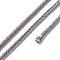 14M Two Tone Polyester Braided Cord, Round, Medium Purple, 2.5mm, about 15.31 Yards(14m)/Roll