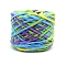 Soft Crocheting Polyester Yarn, Thick Knitting Yarn for Scarf, Bag, Cushion Making, Segment Dyed, Colorful, 7mm