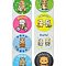 Cartoon Patterns Paper Gift Sticker Rolls, Round for DIY Scrapbooking, Bear, 25mm, 500pcs/roll.