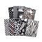 Printed Plastic Bags, Rectangle, Black, 50x40cm