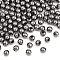 Iron Spacer Beads, Round, Gunmetal, 4mm, Hole: 1.5mm