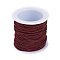 Elastic Cord, Dark Red, 1mm, about 22.96 yards(21m)/roll