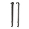 Titanium Stud Earring Findings, Earring Post, Platinum, 12x1.7mm, Pin: 0.7mm