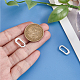 2Pcs Brass Spring Gate Rings&nbsp;KK-BBC0024-20S-3