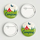 Tinplate Brooch&nbsp;JEWB-WH0012-009-7