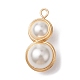 Shell Pearl Copper Wire Wrapped Pendants&nbsp;PALLOY-TA00108-1