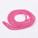 Baking Paint Transparent Glass Bead Strands&nbsp;GLAA-S031-4mm-35-2