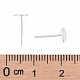 925 Sterling Silver Round Flat Pad Stud Earring Findings&nbsp;STER-T002-201S-3