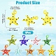 5Pcs Handmade Lampwork Pendants&nbsp;LAMP-YW0001-85-2