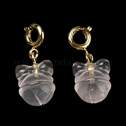 Natural Rose Quartz Pendant Decorations&nbsp;G-R489-06G