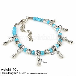 Bohemian Teardrop Alloy Charm Bracelets&nbsp;WG9243-2