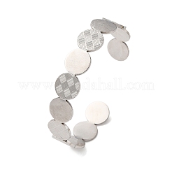 304 Stainless Steel Cuff Bangles&nbsp;BJEW-P355-01P