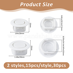 30Pcs 2 Styles Plastic Covers&nbsp;FIND-FH0017-43B
