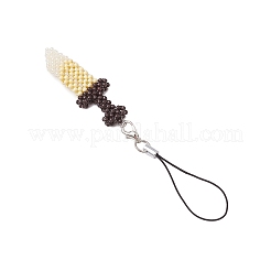 Broadsword Glass Seed Beaded Pendant Decorations&nbsp;HJEW-MZ00176