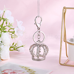 Alloy & Iron & Glass Rhinestones Keychian&nbsp;KEYC-WH20005-20