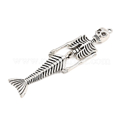Halloween Tibetan Style Alloy Big Pendants&nbsp;AL-CBA1187-15AS