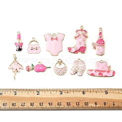 20Pcs 10 Styles Rack Plating Alloy Enamel Pendants&nbsp;ENAM-FS0002-74