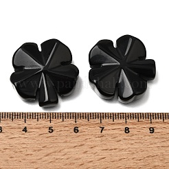 Natural Obsidian Carved Clover Display Decorration&nbsp;GG-CBA6D08-D06