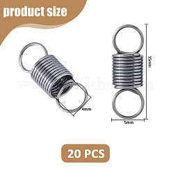 20Pcs Stainless Steel Coil Cord Ends&nbsp;STAS-FH0002-39