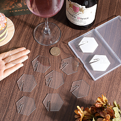 Acrylic Mirror Wine Glass Charms&nbsp;AJEW-SC0002-53C-03