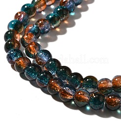 Crackle Glass Beads Strands&nbsp;CCG-C002-6mm-08