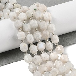 Natural Rainbow Moonstone Beads Strands&nbsp;G-K303-A35-8mm