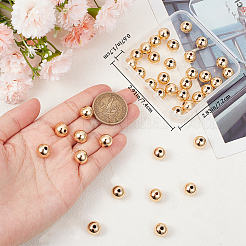 40Pcs Rack Plating Brass Beads&nbsp;KK-BBC0011-15C