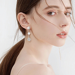 60Pcs 2 Colors 201 Stainless Steel Flat Round Stud Earring Findings&nbsp;STAS-UN0060-68