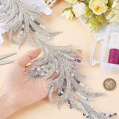 1 Yard Polyester Computerized Embroidery Cloth Ornament Accessories&nbsp;DIY-GF0013-65B