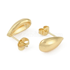 201 Stainless Steel Teardrop Stud Earrings&nbsp;EJEW-I309-17G