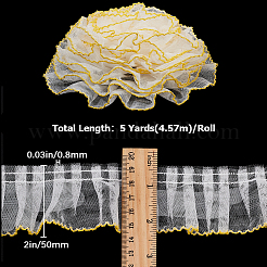 Polyester Pleated Lace Trims&nbsp;SRIB-GF0001-31A
